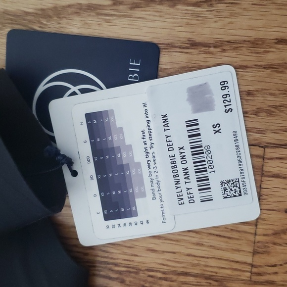 (XS) NWT Evelyn Bobbie Onyx Defy Tank Top  Shapewear Intimates Support - Picture 7 of 9